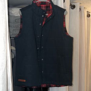 Navy simply southern vest